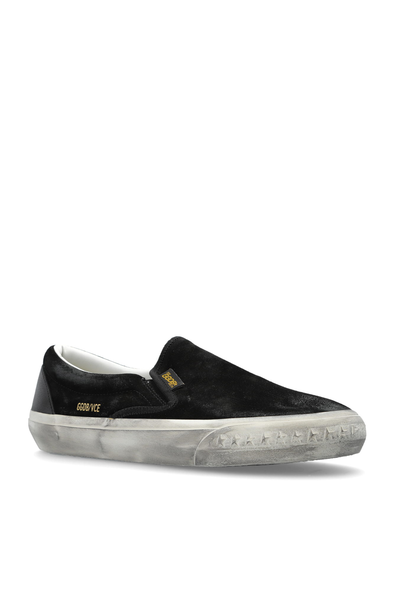 ★Golden ★ VCE Suede Sneakers Black GWF00306F006949901 VCE Penstar Sneaker Suede Leather Heel Tab | Black